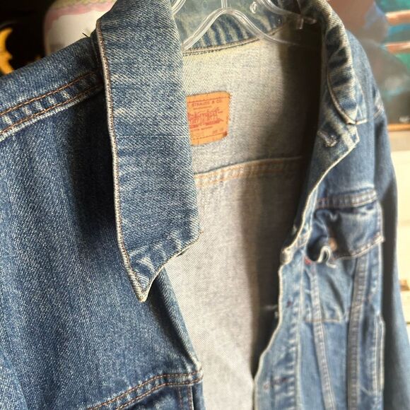 HOST PICK Vintage 80’s Levis Men’s 70506-0215 Denim Trucker Jacket Size 44 L/XL - Picture 8 of 16